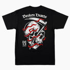 Short Sleeve Black T-Shirt | Black Graphics T-Shirt | BROKEN HEARTS